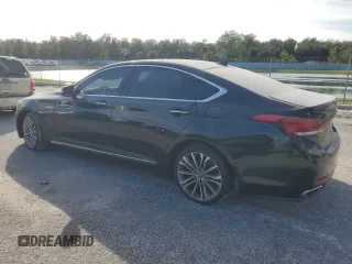 2015 Hyundai Genesis 3.8L with VIN KMHGN4JE6FU098529, listed as a Copart auction lot 76175104 with 0 mi miles and Salvage Title. Bid and sale history available at carsss.com. Image 2.