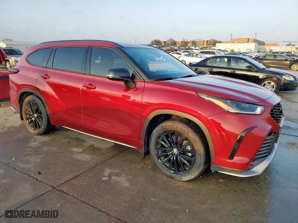 2023 Toyota Highlander L with VIN 5TDKDRAH1PS522889, listed as a Copart auction lot 48910665 with 51,555 mi miles and Salvage Title. Bid and sale history available at carsss.com. Image 4.