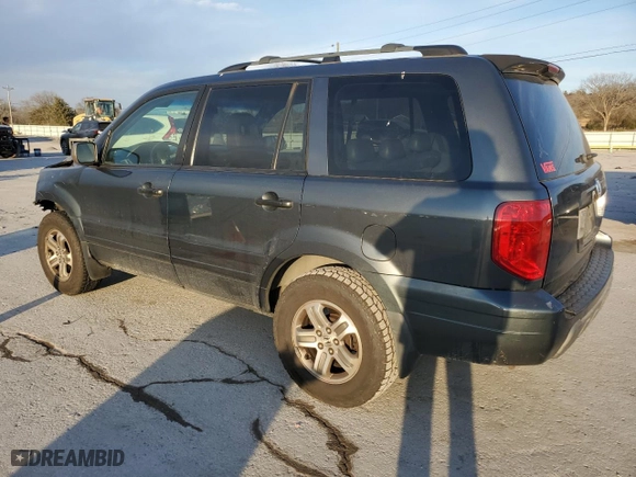 2003 Honda Pilot EX with VIN 2HKYF18643H542127, listed as a Copart auction lot 46753805 with 313,415 mi miles and Salvage Title. Bid and sale history available at carsss.com. Image 2.