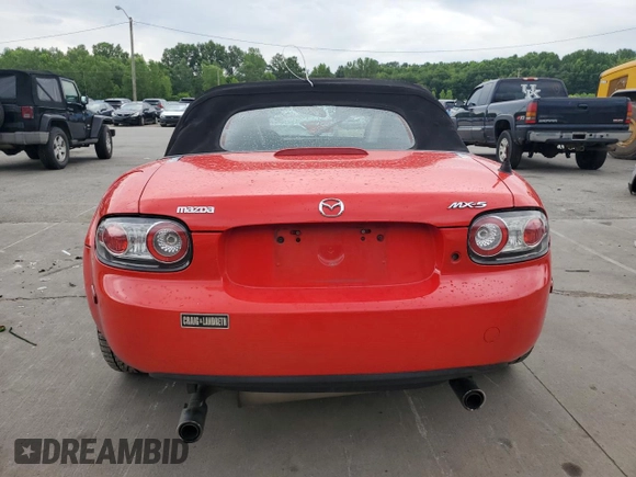 2006 Mazda MX-5 Miata Grand Touring with VIN JM1NC25F260102320, listed as a Copart auction lot 63183595 with 205,383 mi miles and Salvage title. Bid and sale history available at DreamBid. Image 6.