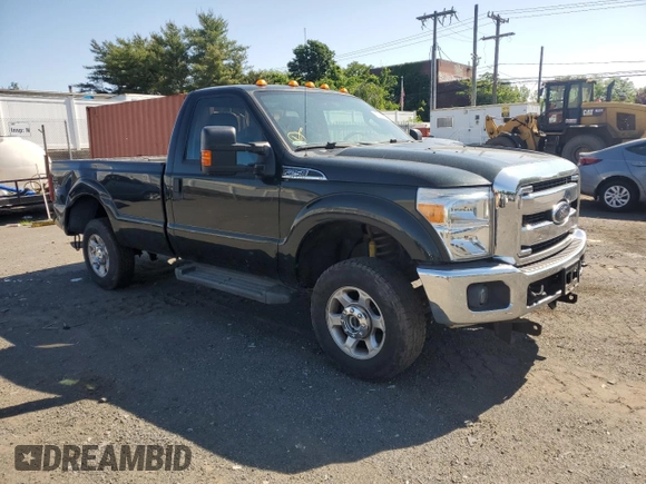 2013 Ford F-250 XL with VIN 1FTBF2B68DEA82735, listed as a Copart auction lot 58543855 with 106,710 mi miles and Salvage title. Bid and sale history available at DreamBid. Image 4.