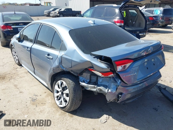 2023 Toyota Corolla LE z VIN 5YFB4MDE9PP004980, wystawiony jako IAAI lot #41788099 z przebiegiem 21 650 mil mil oraz . Historia ofert i sprzedaży dostępna na DreamBid. Obrazek 3.