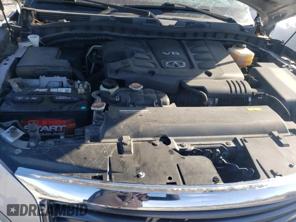 2012 Infiniti QX56 8-passenger with VIN JN8AZ2ND0C9716452, listed as a Copart auction lot 84933724 with 127,884 mi miles and Salvage Title. Bid and sale history available at carsss.com. Image 13.