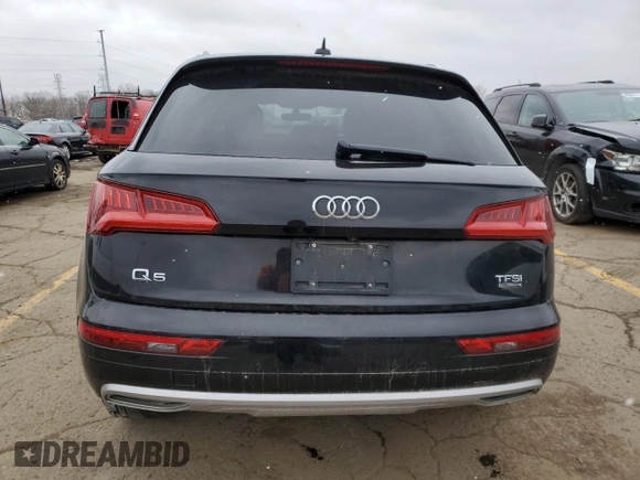 2018 Audi Q5 Premium Plus with VIN WA1BNAFY1J2023249, listed as a Copart auction lot 46824104 with 78,832 mi miles and Salvage Title. Bid and sale history available at carsss.com. Image 6.