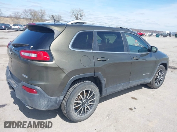 2015 Jeep Cherokee North with VIN 1C4PJMCS9FW588826, listed as a IAAI auction lot 41952883 with 145,586 mi miles. Bid and sale history available at carsss.com. Image 18.