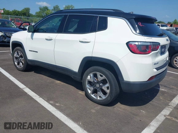 2019 Jeep Compass Limited with VIN 3C4NJDCB8KT840234, listed as a IAAI auction lot 42794554 with 68,349 mi miles and . Bid and sale history available at DreamBid. Image 3.