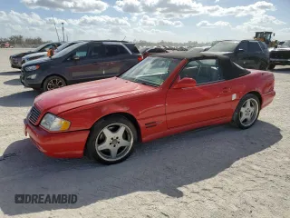 1999 Mercedes-Benz SL-Class with VIN WDBFA68F0XF178838, listed as a Copart auction lot 77040434 with 0 mi miles and Salvage Title. Bid and sale history available at carsss.com. Image 1.