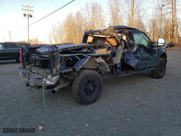 2022 Ford Super Duty F-350 SRW XL with VIN 1FT8W3BN4NEF41574, listed as a Copart auction lot 76837724 with NaN miles and Salvage Title. Bid and sale history available at carsss.com. Image 3.