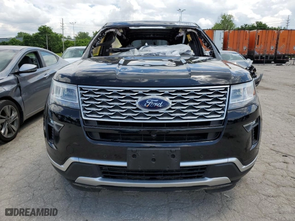 2018 Ford Explorer Platinum with VIN 1FM5K8HT6JGC48688, listed as a Copart auction lot 54159084 with 33,612 mi miles and Salvage Title. Bid and sale history available at carsss.com. Image 5.