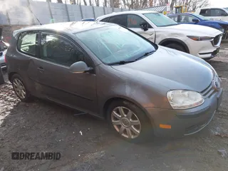 2007 Volkswagen Rabbit with VIN WVWBR71K67W120447, listed as a IAAI auction lot 41660631 with 75,767 mi miles. Bid and sale history available at carsss.com. Image 1.