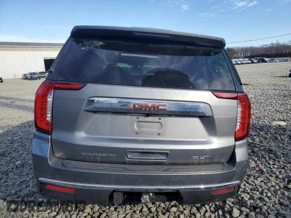 2021 GMC Yukon SLT with VIN 1GKS2BKD5MR203924, listed as a Copart auction lot 46056185 with 0 mi miles and Salvage Title. Bid and sale history available at carsss.com. Image 6.