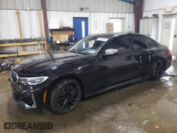 2022 BMW 3 Series M340i xDrive with VIN 3MW5U9J00N8C32315, listed as a Copart auction lot 72268484 with 37,081 mi miles and Salvage Title. Bid and sale history available at carsss.com. Image 1.