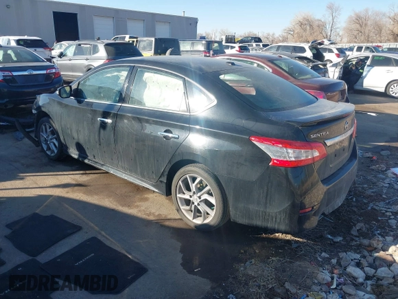 2015 Nissan Sentra SR with VIN 3N1AB7AP4FY301598, listed as a IAAI auction lot 41450677 with 128,708 mi miles and . Bid and sale history available at DreamBid. Image 3.