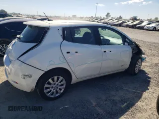 2016 Nissan LEAF S with VIN 1N4AZ0CP4GC301873, listed as a Copart auction lot 63810823 with 47,794 mi miles. Bid and sale history available at carsss.com. Image 3.
