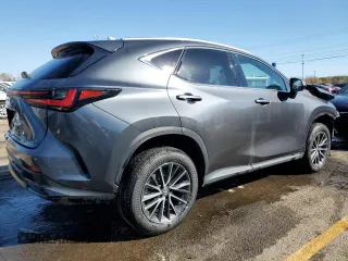 2024 Lexus NX with VIN 2T2GGCEZ7RC033708, listed as a Copart auction lot 76576974 with 9,747 mi miles and Salvage Title. Bid and sale history available at carsss.com. Image 3.