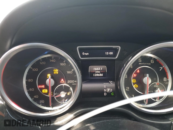 2015 Mercedes-Benz GL-Class GL 63 AMG with VIN 4JGDF7EE7FA484101, listed as a Copart auction lot 47821455 with 128,686 mi miles and Salvage Title. Bid and sale history available at carsss.com. Image 9.