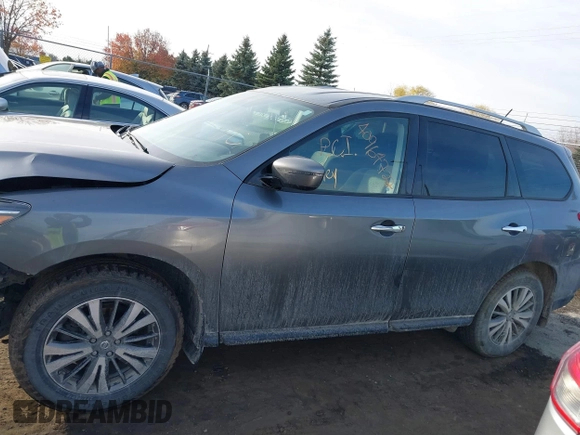2018 Nissan Pathfinder SL with VIN 5N1DR2MM7JC626401, listed as a IAAI auction lot 40964722 with 89,557 mi miles and . Bid and sale history available at DreamBid. Image 14.
