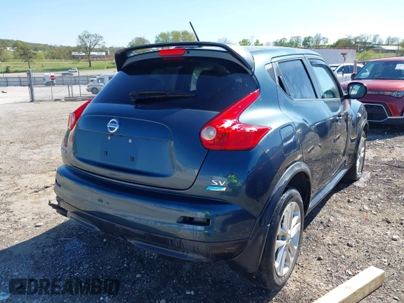 2014 Nissan Juke SV with VIN JN8AF5MR7ET353547, listed as a IAAI auction lot 42019926 with Not Provided miles and . Bid and sale history available at carsss.com. Image 4.