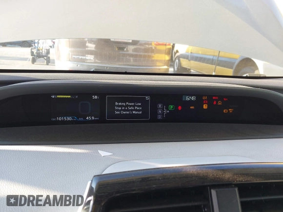 2016 Toyota Prius Two with VIN JTDKBRFU4G3014560, listed as a IAAI auction lot 41968960 with 101,530 mi miles and . Bid and sale history available at DreamBid. Image 7.