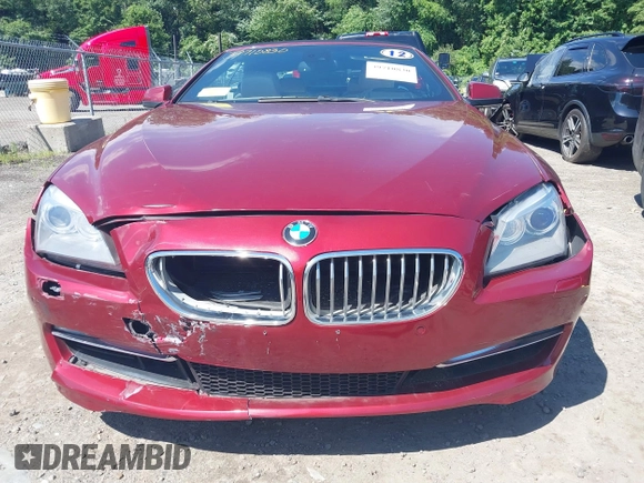 2012 BMW 6 Series 650i with VIN WBALZ3C5XCC397339, listed as a IAAI auction lot 39710830 with 59,467 mi miles. Bid and sale history available at carsss.com. Image 6.