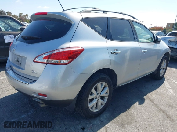 2011 Nissan Murano LE with VIN JN8AZ1MU3BW068665, listed as a IAAI auction lot 42173355 with 181,183 mi miles and . Bid and sale history available at carsss.com. Image 4.