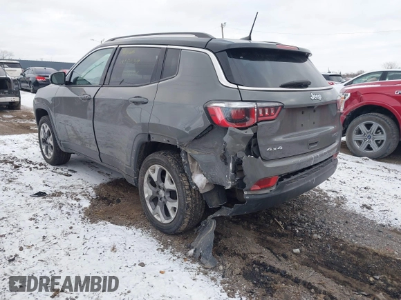 2020 Jeep Compass Limited with VIN 3C4NJDCBXLT104350, listed as a IAAI auction lot 41251659 with 151,379 mi miles. Bid and sale history available at carsss.com. Image 3.