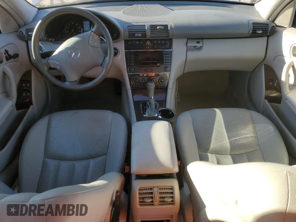 2005 Mercedes-Benz C 240 with VIN WDBRF61J55F577772, listed as a Copart auction lot 87605215 with 148,307 mi miles and Salvage Title. Bid and sale history available at DreamBid. Image 8.