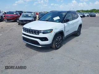 2023 Jeep Compass (RED) Edition with VIN 3C4NJDCN7PT566543, listed as a IAAI auction lot 42476972 with 45,439 mi miles and . Bid and sale history available at DreamBid. Image 2.