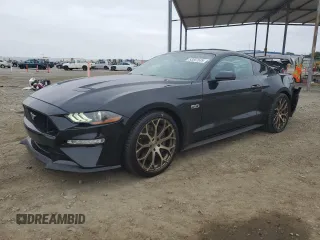 2020 Ford Mustang GT with VIN 1FA6P8CF1L5130760, listed as a Copart auction lot 53207535 with 63,502 mi miles and Salvage title. Bid and sale history available at DreamBid. Image 1.