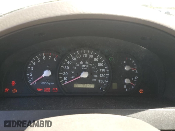 2005 Kia Sorento LX with VIN KNDJD733955420731, listed as a Copart auction lot 49480265 with 183,499 mi miles and Salvage Title. Bid and sale history available at carsss.com. Image 9.