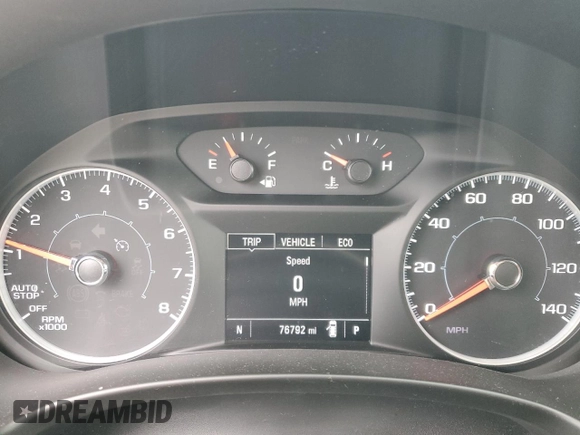2018 GMC Terrain SLE with VIN 3GKALMEV4JL319157, listed as a Copart auction lot 52027085 with 76,792 mi miles and Salvage Title. Bid and sale history available at carsss.com. Image 9.