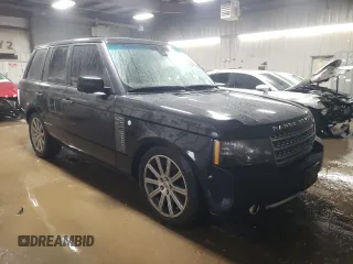 2011 Land Rover Range Rover SC with VIN SALMF1E46BA332032, listed as a Copart auction lot 42714825 with 98,298 mi miles and Salvage title. Bid and sale history available at DreamBid. Image 4.