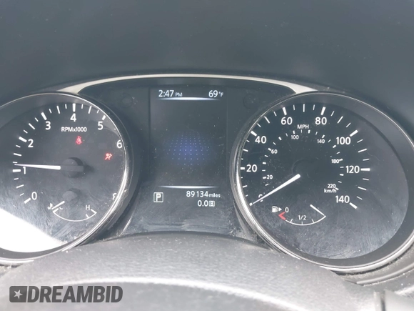 2016 Nissan Rogue SV with VIN KNMAT2MV7GP630919, listed as a IAAI auction lot 42101911 with 89,134 mi miles. Bid and sale history available at carsss.com. Image 7.