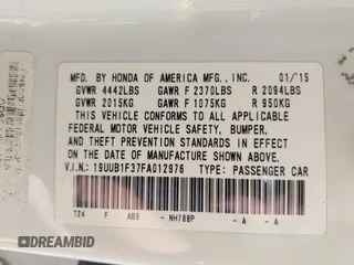 2015 Acura TLX z VIN 19UUB1F37FA012976, wystawiony jako IAAI lot #42316952 z przebiegiem 115 333 mil mil oraz . Historia ofert i sprzedaży dostępna na DreamBid. Obrazek 9.