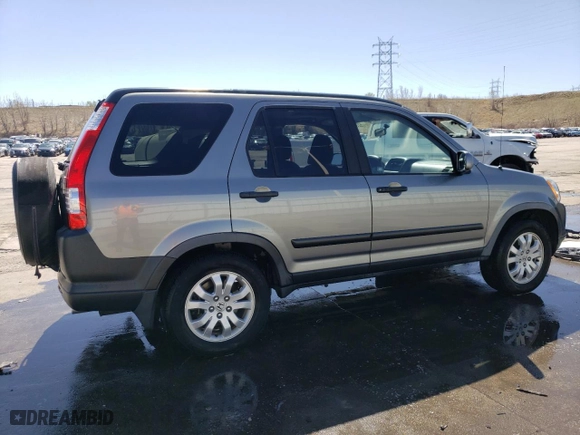 2006 Honda CR-V EX with VIN JHLRD78806C030463, listed as a Copart auction lot 52212845 with 164,581 mi miles and Salvage Title. Bid and sale history available at carsss.com. Image 3.