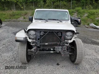2021 Jeep Wrangler Unlimited Sahara with VIN 1C4HJXEN7MW563272, listed as a Copart auction lot 57398575 with 73,861 mi miles and Salvage title. Bid and sale history available at DreamBid. Image 5.