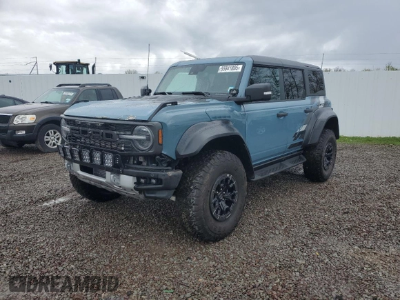 2023 Ford Bronco Raptor with VIN 1FMEE5JR9PLC09582, listed as a Copart auction lot 55841805 with 873 mi miles and Salvage Title. Bid and sale history available at DreamBid. Image 1.