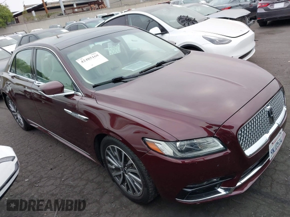 2017 Lincoln Continental Select with VIN 1LN6L9SK4H5618727, listed as a IAAI auction lot 42485169 with 55,734 mi miles and . Bid and sale history available at DreamBid. Image 1.