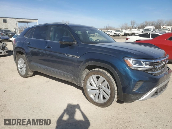 2021 Volkswagen Atlas SE with VIN 1V2WE2CA2MC220948, listed as a Copart auction lot 47285295 with 106,664 mi miles and Salvage title. Bid and sale history available at DreamBid. Image 4.