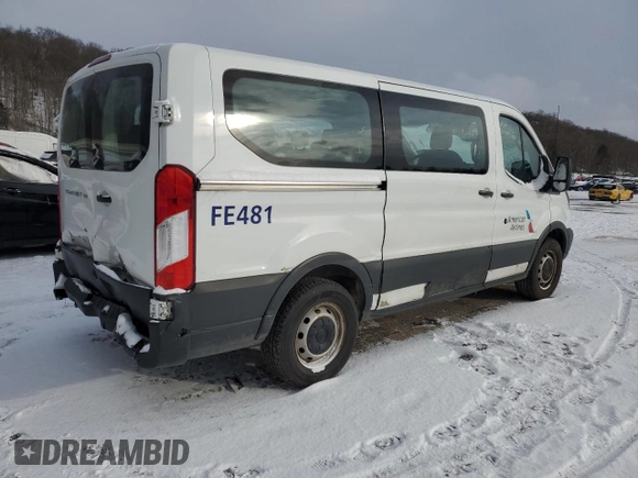 2017 Ford Transit XL with VIN 1FMZK1YM5HKA34719, listed as a Copart auction lot 45694555 with 41,359 mi miles and Salvage title. Bid and sale history available at DreamBid. Image 3.