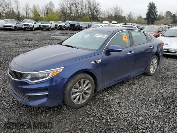 2017 Kia Optima LX with VIN 5XXGT4L33HG130237, listed as a Copart auction lot 51127305 with 76,944 mi miles and Salvage Title. Bid and sale history available at carsss.com. Image 1.