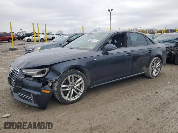 2017 Audi A4 Season of Audi Premium with VIN WAUDNAF47HN049517, listed as a Copart auction lot 44347415 with 109,739 mi miles and Salvage Title. Bid and sale history available at carsss.com. Image 1.