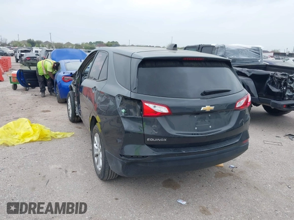 2021 Chevrolet Equinox LS with VIN 2GNAXHEV7M6152848, listed as a IAAI auction lot 41765165 with 74,659 mi miles. Bid and sale history available at carsss.com. Image 3.