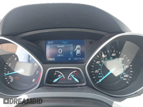 2015 Ford Escape S with VIN 1FMCU0F7XFUB49941, listed as a IAAI auction lot 42111681 with 133,775 mi miles. Bid and sale history available at carsss.com. Image 7.