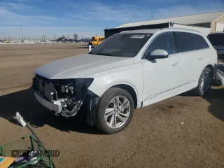 2021 Audi Q7 Premium Plus with VIN WA1LJAF7XMD000584, listed as a Copart auction lot 86115854 with 23,087 mi miles and Salvage title. Bid and sale history available at DreamBid. Image 1.