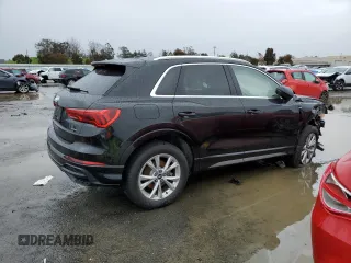 2021 Audi Q3 S line Premium with VIN WA1DECF39M1035751, listed as a Copart auction lot 46056693 with 5,161 mi miles. Bid and sale history available at carsss.com. Image 3.