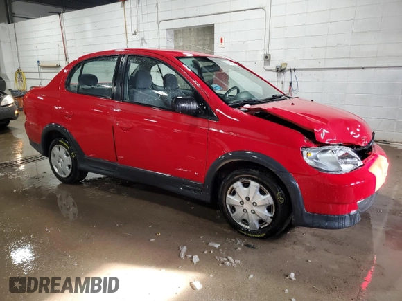 2000 Toyota ECHO with VIN JTDBT1237Y0095990, listed as a Copart auction lot 89140295 with 214,941 mi miles and Salvage Title. Bid and sale history available at DreamBid. Image 4.