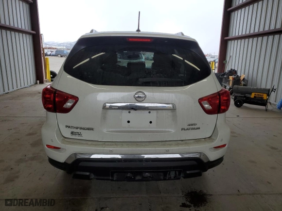 2018 Nissan Pathfinder SV with VIN 5N1DR2MM8JC672481, listed as a Copart auction lot 36968324 with 47,446 mi miles and Salvage Title. Bid and sale history available at carsss.com. Image 6.