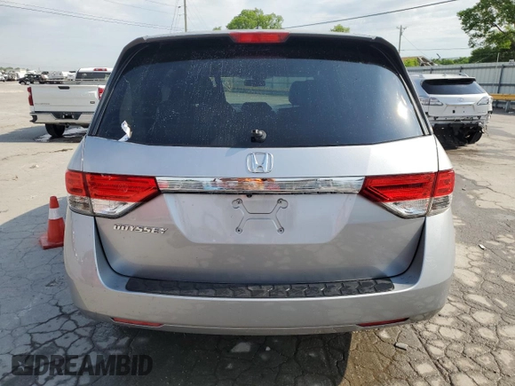 2016 Honda Odyssey EX-L with VIN 5FNRL5H66GB132308, listed as a Copart auction lot 55299495 with 143,174 mi miles and Salvage Title. Bid and sale history available at DreamBid. Image 6.