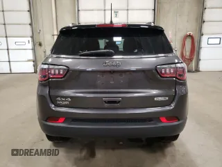 2020 Jeep Compass Latitude with VIN 3C4NJDBB7LT156620, listed as a Copart auction lot 81154344 with 55,098 mi miles and Salvage Title. Bid and sale history available at carsss.com. Image 6.